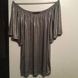 INC International Concepts Metallic Blouse